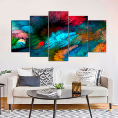 Multicolored Floral Vivid abstract Wall Art Decor Canvas Printing