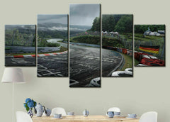 Nurburgring Rally Road Sports Car Track Wall Art Decor Canvas Printing
