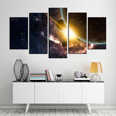 Planets Space Solar Galaxy Wall Art Decor Canvas Printing