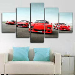 Racing Classic F40 Red Cars Wall Art Decor Canvas Printing