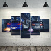 Image of SUPRA vs GTR R34 Sports Car Race Wall Art Decor Canvas Printing