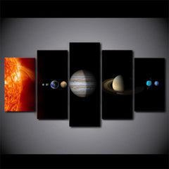 Solar System Outer Space Planets Wall Art Decor Canvas Printing