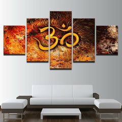 Spiritual OM Symbol The Sacred Sound Wall Art Decor Canvas Printing
