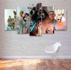 Star Wars Medley Movie Wall Art Decor Canvas Printing
