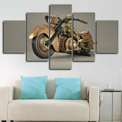 Steampunk Motorcycle Wall Art Decor Canvas Printing