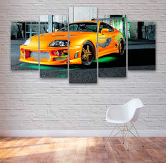 Supra Fast And Furious Style Car Wall Art Decor Canvas Printing