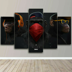 Three Wise Monkeys Wall Art Decor Canvas Printing