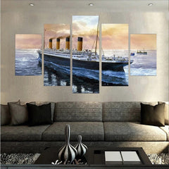 Titanic Ship Nautical Ocean Wall Art Decor Canvas Printing