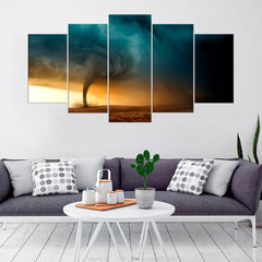 Tornado Wind Thunderstorm Weather Wall Art Decor Canvas Printing