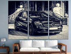 Vintage Mercedes Sport Cars Wall Art Decor Canvas Printing