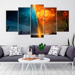 World Of Warcraft Battle for Azeroth Wall Art Decor Canvas Printing