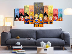 Dragon Ball Z Goku Evolution Wall Art Canvas Print Decor - CozyArtDecor