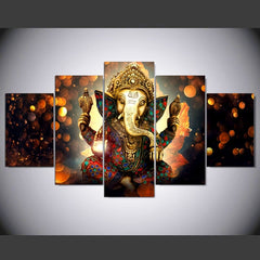 Ganesha Elephant Trunk God Wall Art Decor Printing - CozyArtDecor