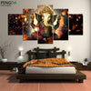 Image of Ganesha Elephant Trunk God Wall Art Decor Printing - CozyArtDecor