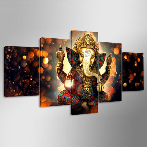 Ganesha Elephant Trunk God Wall Art Decor Printing - CozyArtDecor