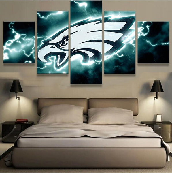 Philadelphia Eagles NFL Football Veterans Stadium Philadelphia Pa | Large Solid-Faced Canvas Wall Art Print | Great Big Canvas