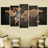 Image of Retro World Map Wall Art Decor Printing - CozyArtDecor