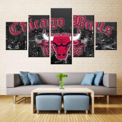 Chicago Bulls Sports Team Wall Art Decor