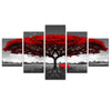 Image of Red Tree Landscape Home Decor Printing Wall Art - CozyArtDecor
