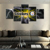 Image of Pittsburgh Steelers Sports Abstract Wall Art Canvas Decor - CozyArtDecor