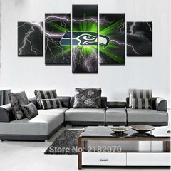 Seattle Seahawks Sports Abstract Wall Art Decor - CozyArtDecor