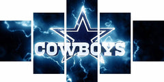 Dallas Cowboys Sports Abstract Wall Art Decor - CozyArtDecor