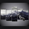 Image of Wolf in Snow Mountain Home Decor Printing Wall art - CozyArtDecor