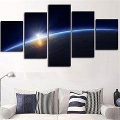Earth Planet Milky Way Space Wall Decor Art - CozyArtDecor