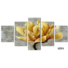 Beautiful Gold Yellow Orchid Flower Wall Art Decor