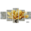 Image of Beautiful Gold Yellow Orchid Flower Wall Art Decor - CozyArtDecor
