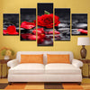 Image of Romantic Red Rose Flowers Wall Art Decor - CozyArtDecor