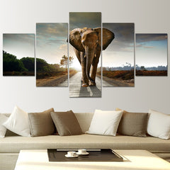 Africa Elephant Wall Art Canvas Print Decor - CozyArtDecor