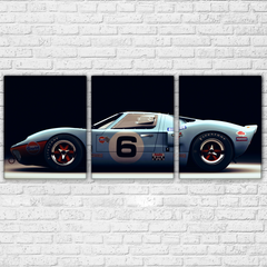 Ford GT40 Sports Car Racing Wall Art Decor - CozyArtDecor