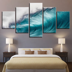 Large Rolling Ocean Wave Wall Art Decor - CozyArtDecor