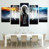 Image of Angel With Wings Devil Girl Wall Decor Art - CozyArtDecor
