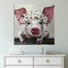 Image of Bristle Pig Wreath Flower Crown Wall Art Decor - CozyArtDecor