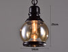 Image of Vintage Loft Pendant Light Amber Glass Retro Lamp Home Decor - CozyArtDecor