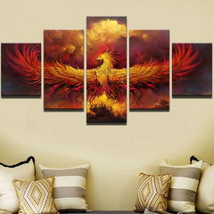 Fire Phoenix Bird Wall Decor Art - CozyArtDecor
