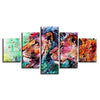 Image of Abstract Colorful Lion Wall Art Decor Canvas Print - CozyArtDecor