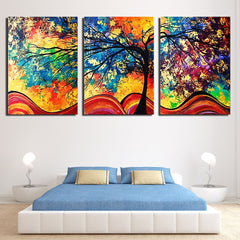 Abstract Color Tree Wall Art Decor Canvas Prints