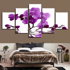 Purple Moth Orchid Flower Wall Art Decor - CozyArtDecor