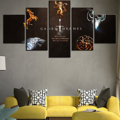 Game of Thrones Families Sigil Live or Die Wall Decor Art