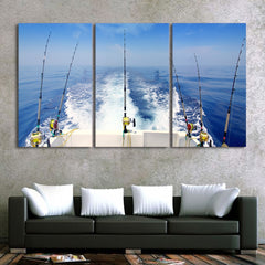 Fishing Rod Wall Art Canvas Print Decor - CozyArtDecor