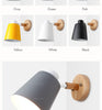 Image of Wooden Wall Lights Sconce Modern Lamp Steering Head E27 Home Decor - CozyArtDecor
