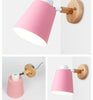 Image of Wooden Wall Lights Sconce Modern Lamp Steering Head E27 Home Decor - CozyArtDecor