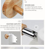 Image of Wooden Wall Lights Sconce Modern Lamp Steering Head E27 Home Decor - CozyArtDecor