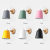 Image of Wooden Wall Lights Sconce Modern Lamp Steering Head E27 Home Decor - CozyArtDecor