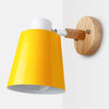 Image of Wooden Wall Lights Sconce Modern Lamp Steering Head E27 Home Decor - CozyArtDecor