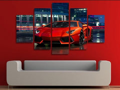 Red Luxury Sports Car Wall Art Decor - CozyArtDecor