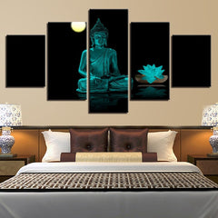 Buddha Lotus Flower Wall Art Decor - CozyArtDecor